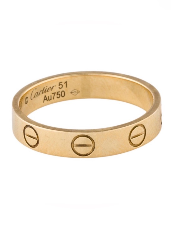 Cartier Jewelry - Cartier Yellow Gold Love Band with Screw Motif - Small